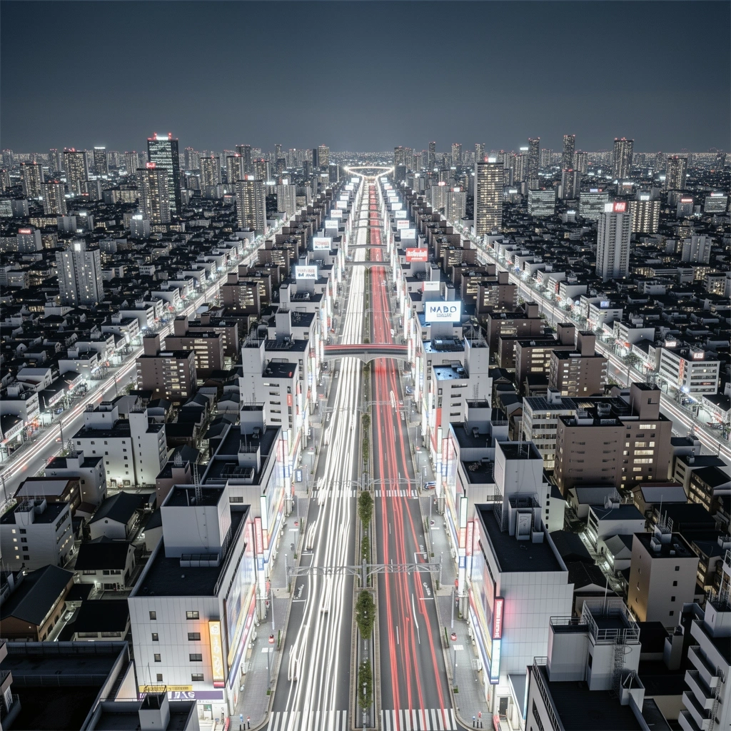 Osaka high-density urban infrastructure